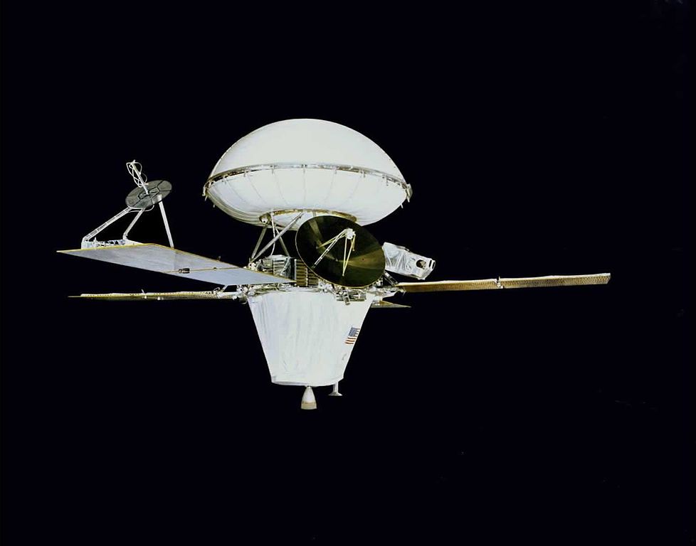 A photograph of the Viking 1 Martian lander